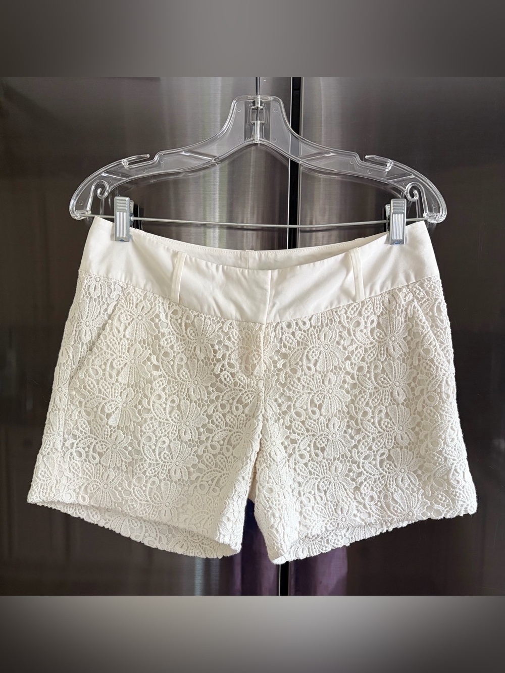 The Limited Eyelet Lace Cottage Coquette Boho Feminine Bridal Shorts EUC Sz 4